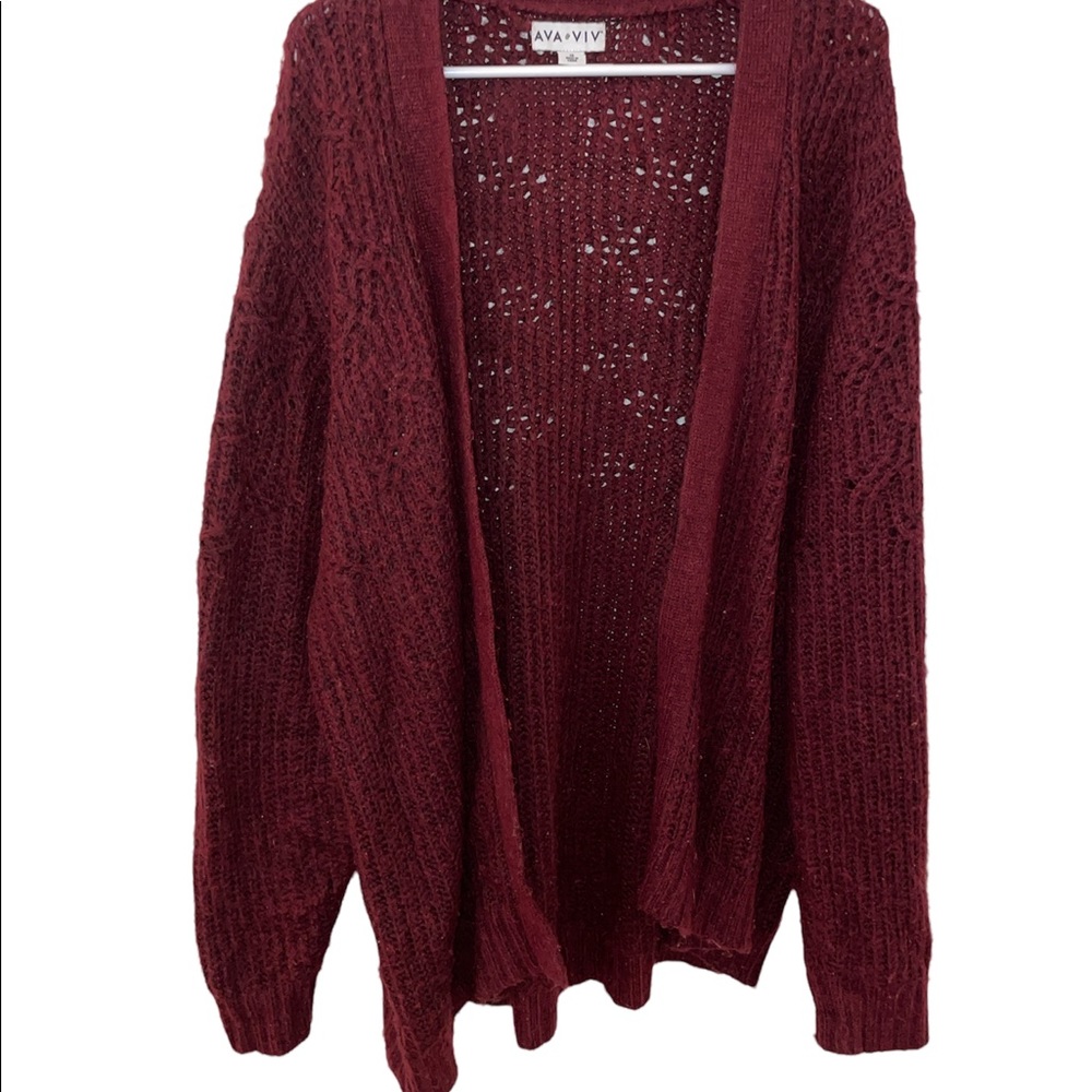 Ava & Viv chunky knit sweater 1X